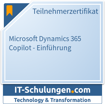IT-Schulungen Badge: Microsoft Dynamics 365 Copilot - Einführung