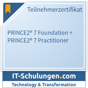 IT-Schulungen Badge: PRINCE2® 7 Foundation + PRINCE2® 7 Practitioner