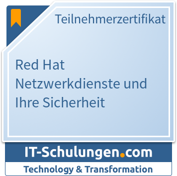 IT-Schulungen Badge: Red Hat Netzwerkdienste und Ihre Sicherheit