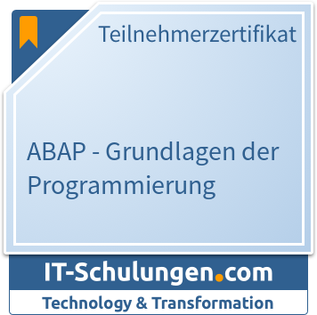 IT-Schulungen Badge: ABAP - Grundlagen der Programmierung