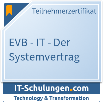 IT-Schulungen Badge: EVB-IT - Der Systemvertrag
