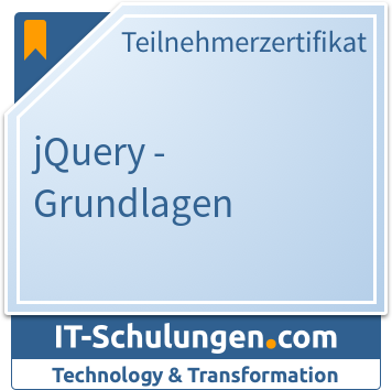 IT-Schulungen Badge: jQuery - Grundlagen