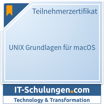 IT-Schulungen Badge: UNIX Grundlagen für macOS
