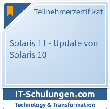IT-Schulungen Badge: Solaris 11 - Update von Solaris 10