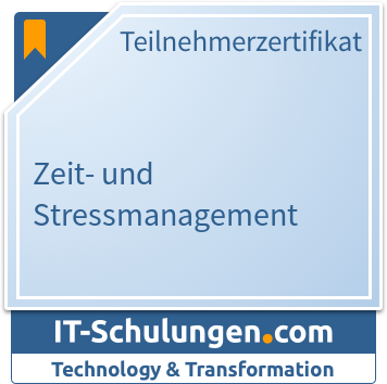 IT-Schulungen Badge: Zeit- und Stressmanagement