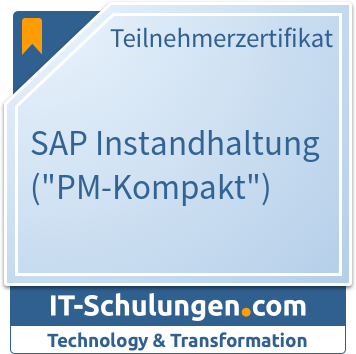 IT-Schulungen Badge: SAP Instandhaltung (