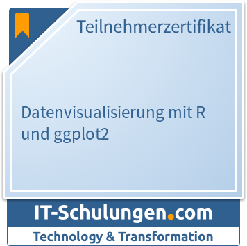 IT-Schulungen Badge: Datenvisualisierung mit R und ggplot2