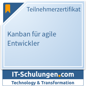 IT-Schulungen Badge: Kanban für agile Entwickler