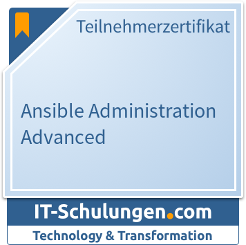 IT-Schulungen Badge: Ansible Administration Advanced