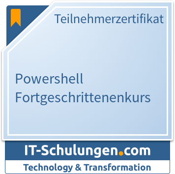 IT-Schulungen Badge: PowerShell - Fortgeschrittenenkurs