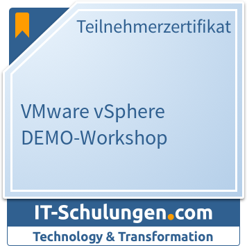 IT-Schulungen Badge: VMware vSphere DEMO-Workshop