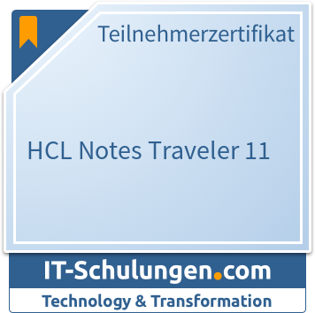 IT-Schulungen Badge: HCL Notes Traveler 11
