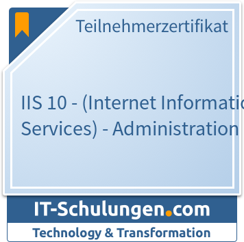 IT-Schulungen Badge: IIS 10 - (Internet Information Services) - Administration