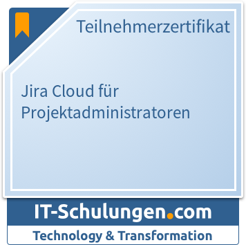 IT-Schulungen Badge: Jira Cloud Administration für Projektadministratoren