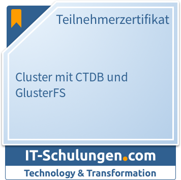 IT-Schulungen Badge: Cluster mit CTDB und GlusterFS