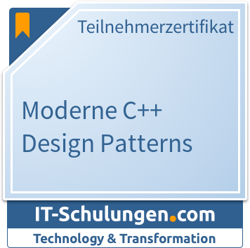 IT-Schulungen Badge: Moderne C++ Design Patterns