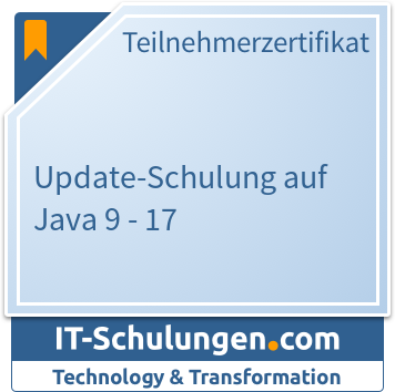 IT-Schulungen Badge: Update-Schulung auf Java 9 - 17