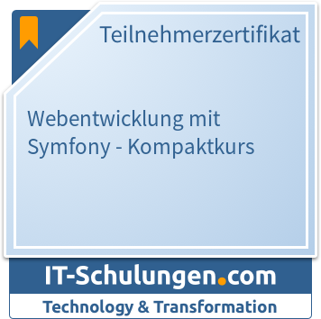 IT-Schulungen Badge: Webentwicklung mit Symfony - Kompaktkurs