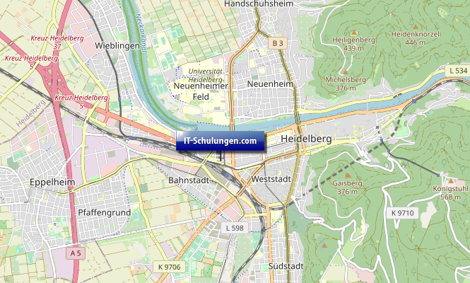 Anfahrtsbeschreibung IT-Schulungen.com in Heidelberg